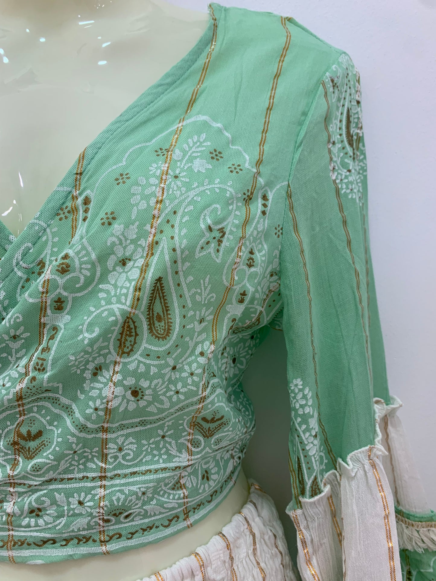 Conjunto Lurex Corto Verde
