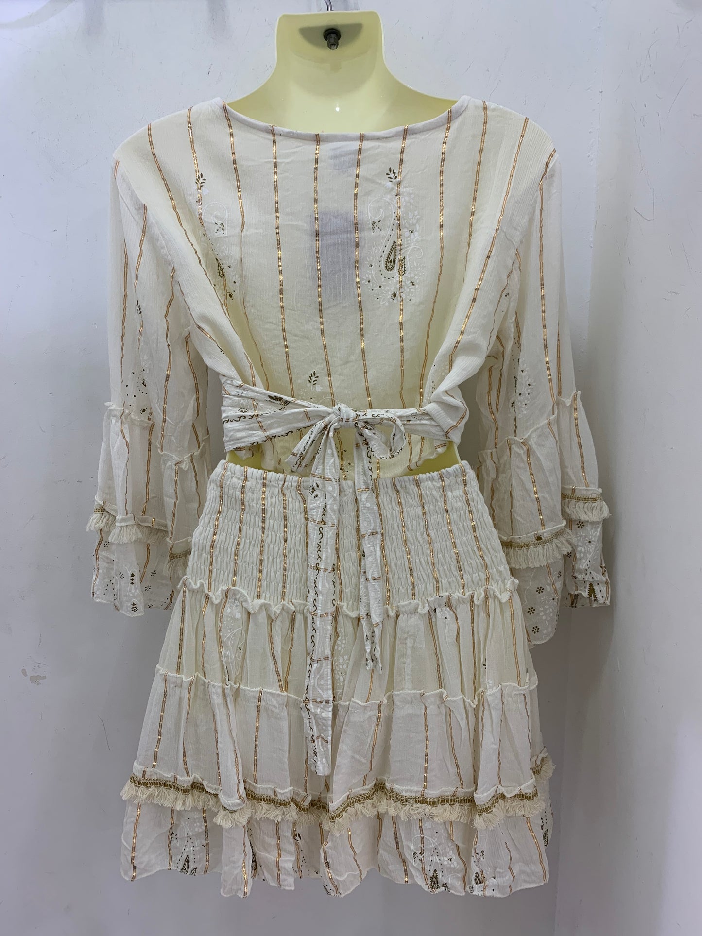 Conjunto Lurex Corto Blanco