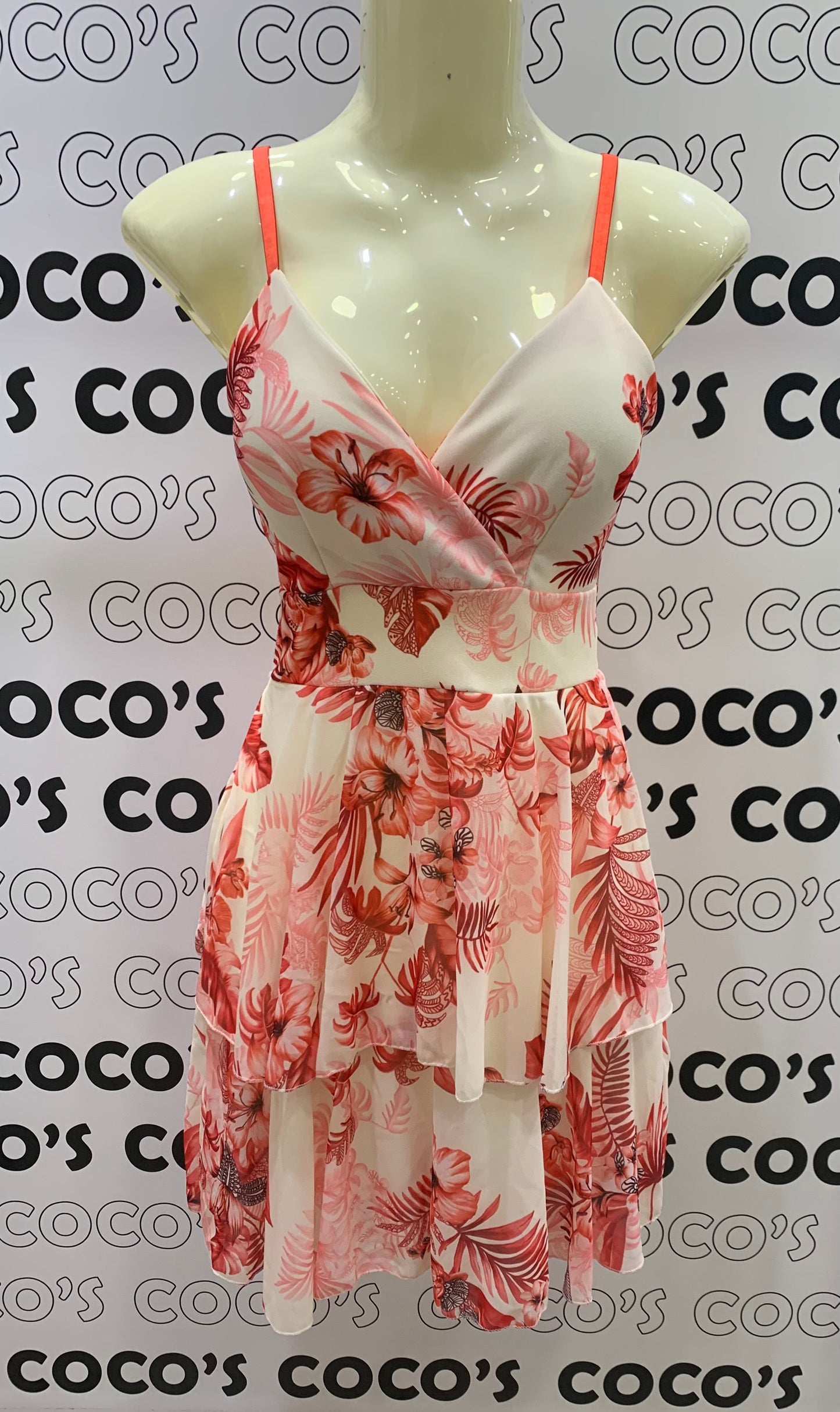 Vestido Flores Rojo