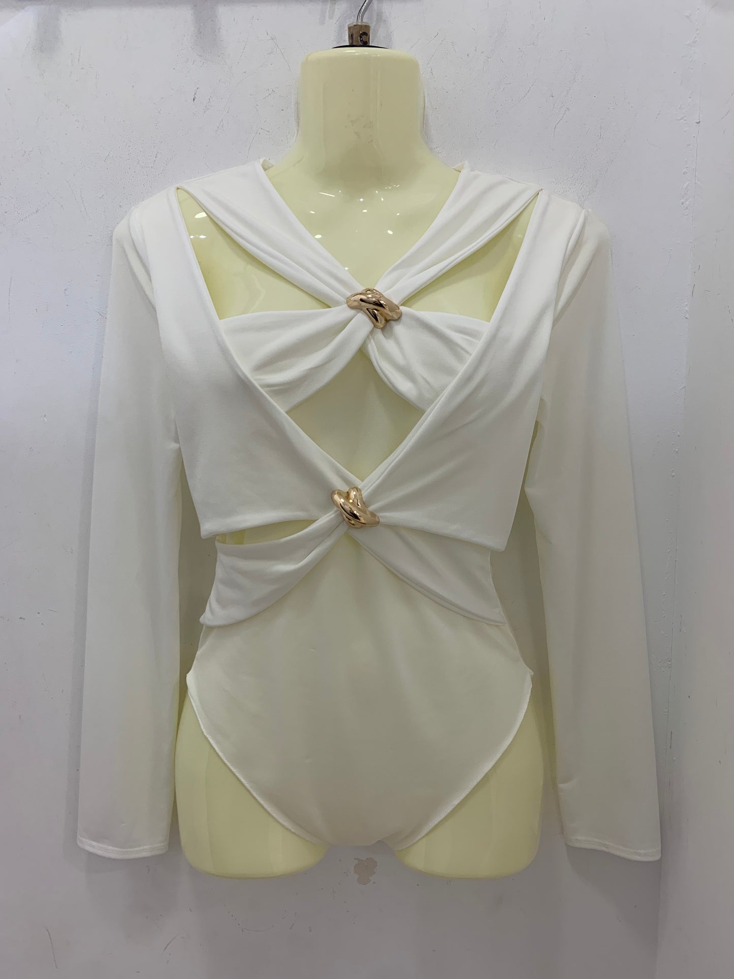 Body Blanco Manga Larga