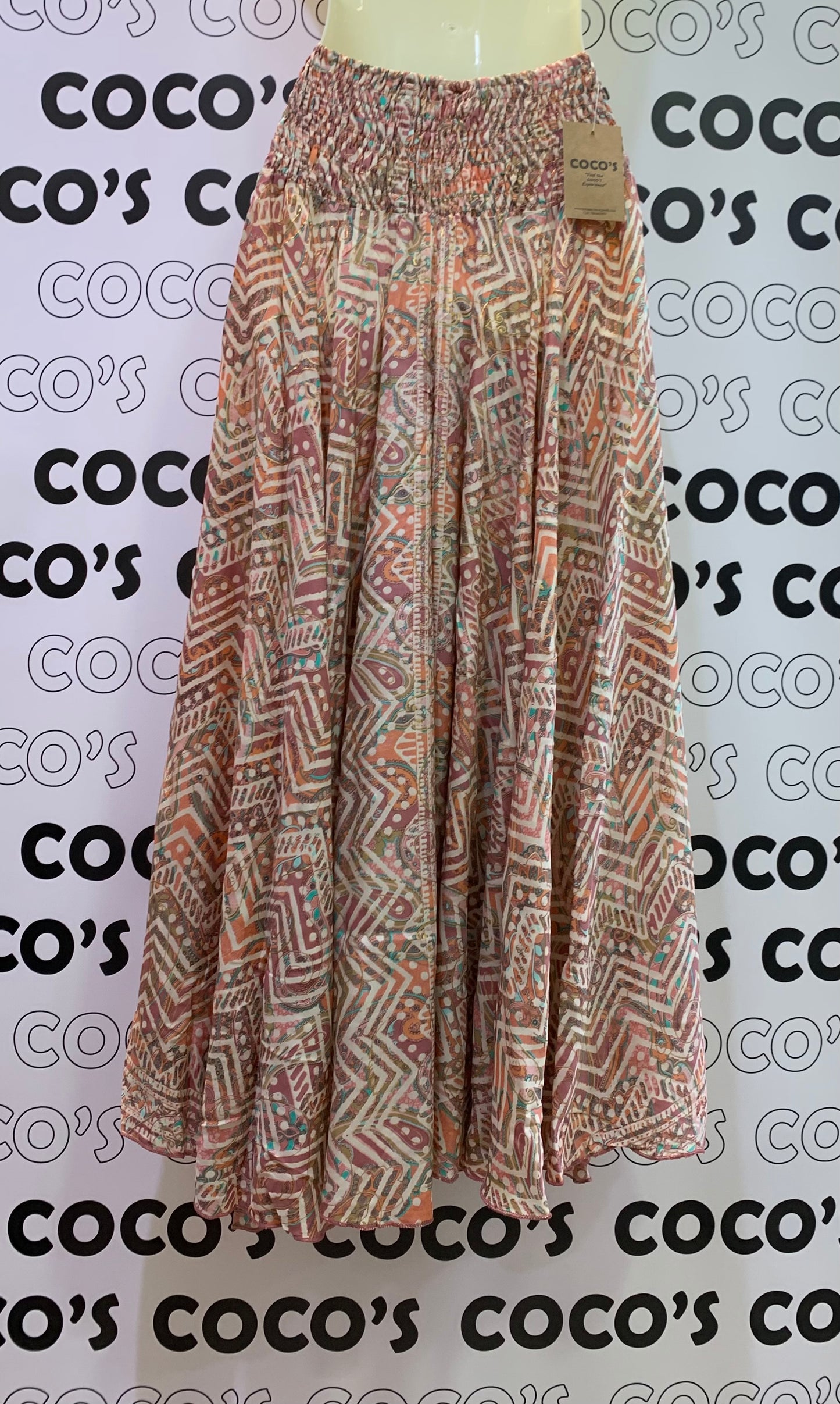 Pantalón Ancho largo coral.