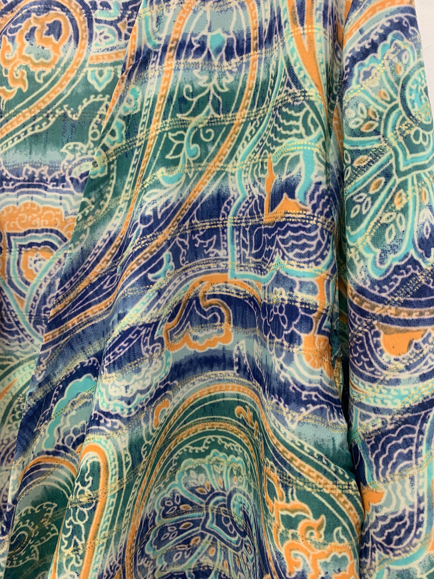 Top Alisha Azul Verde Amarillo