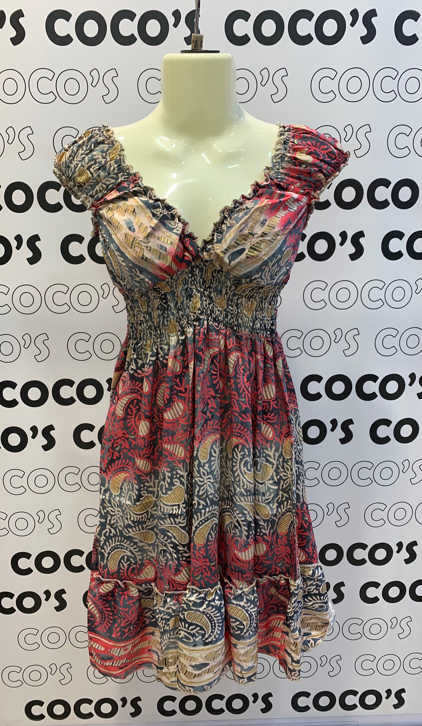 Vestido 1024SK Gris Rosa Beige