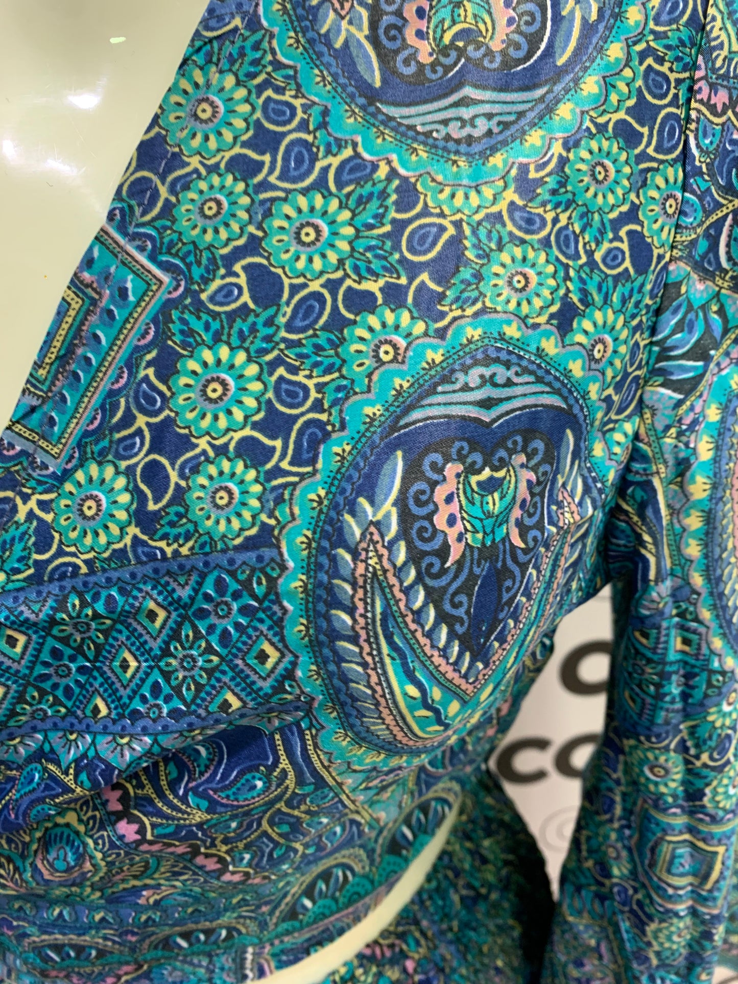 Conjunto corto 026 falda y top azul verdoso.