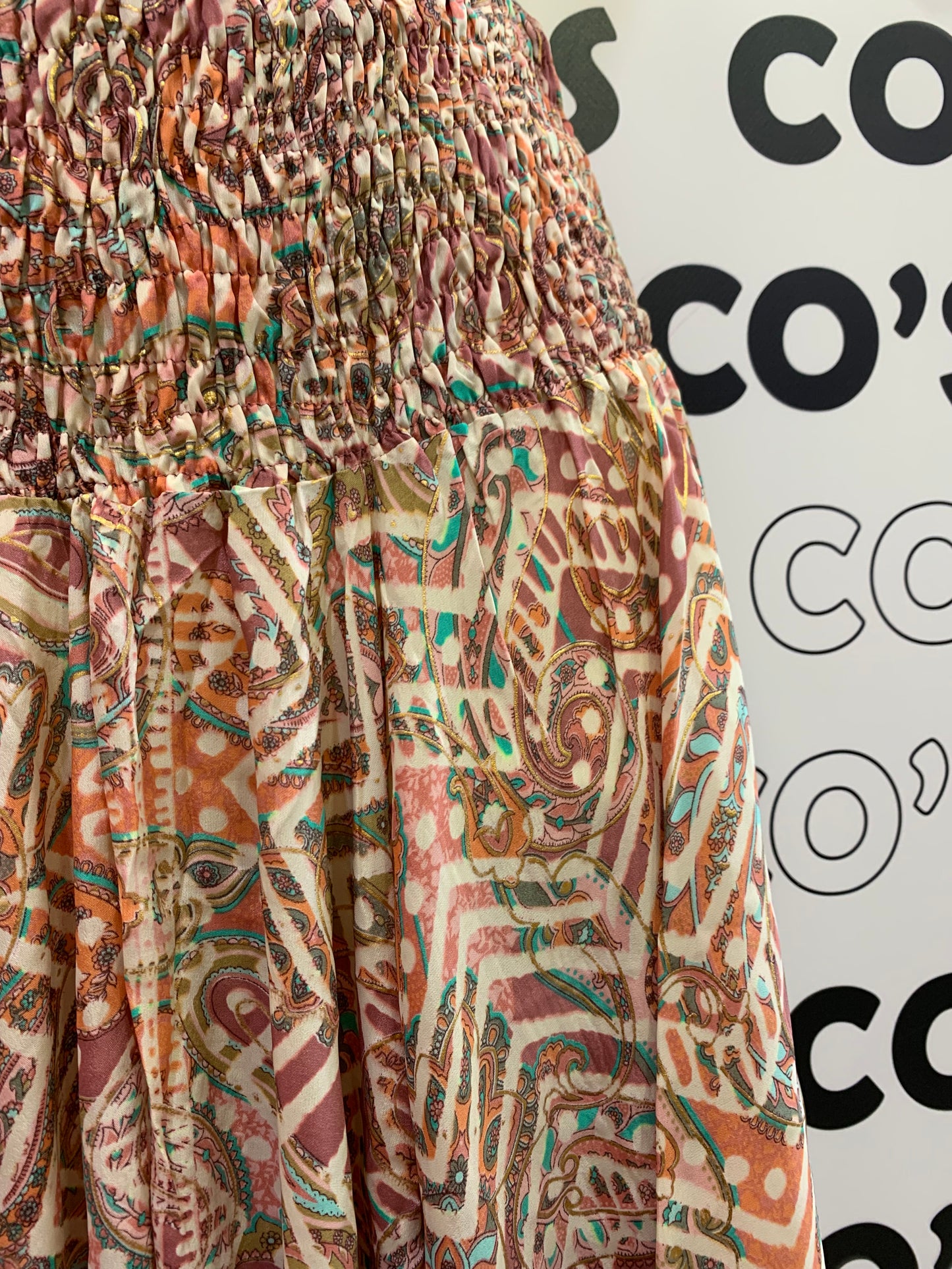 Pantalón Ancho largo coral.