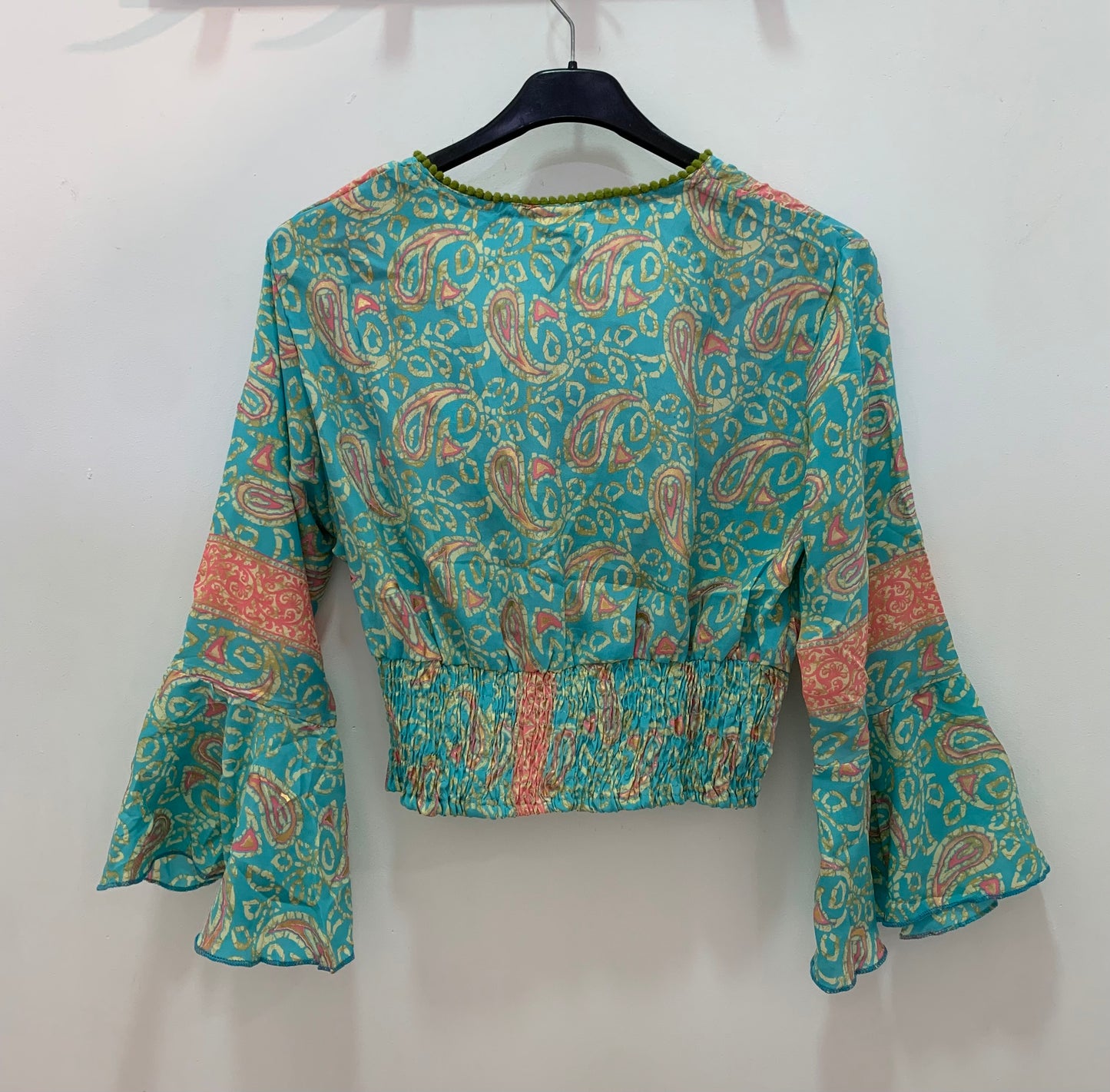 Top Kanika Turquesa y Rosa