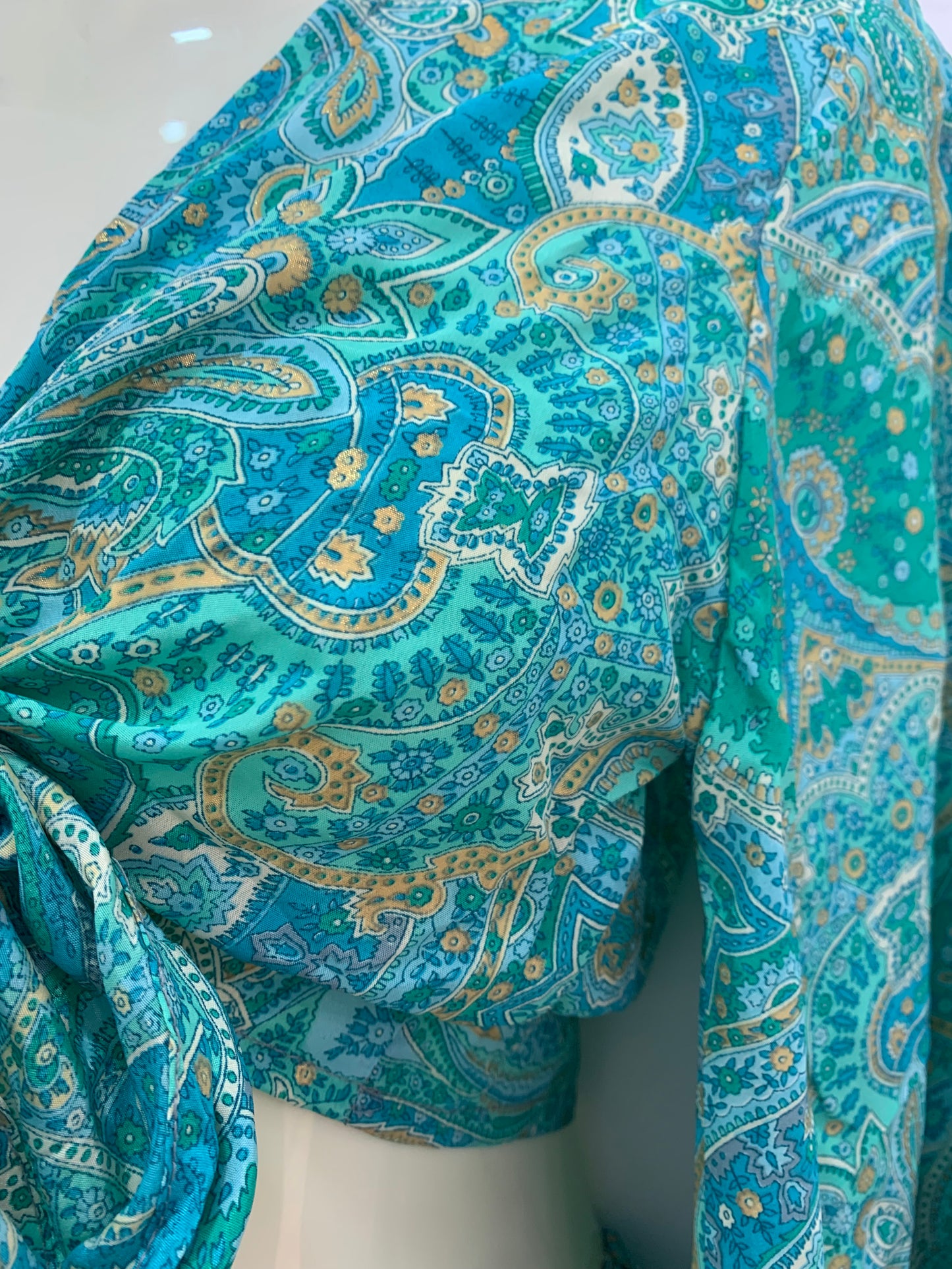 Conjunto Corto 026 Falda y Top Turquesa y Verde