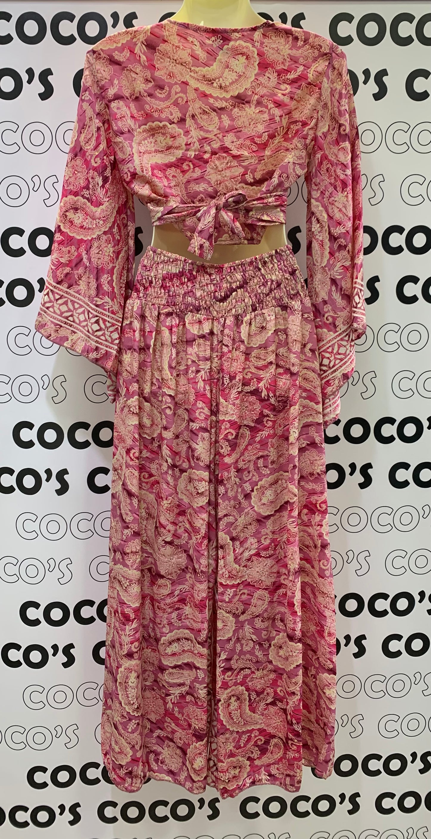 Conjunto Largo 9020 Pantalón Rosa Cachemira