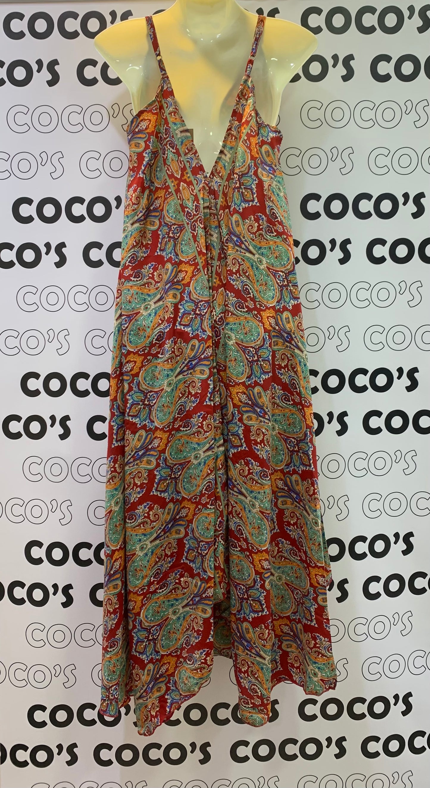 Vestido 6044 Rojo Cachemira