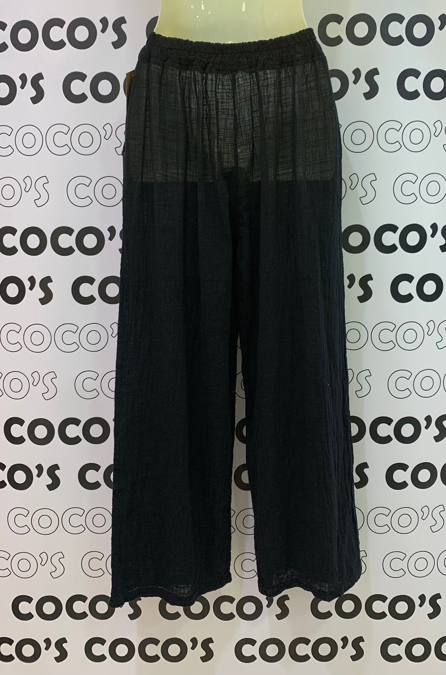 Pantalón Algodón Negro