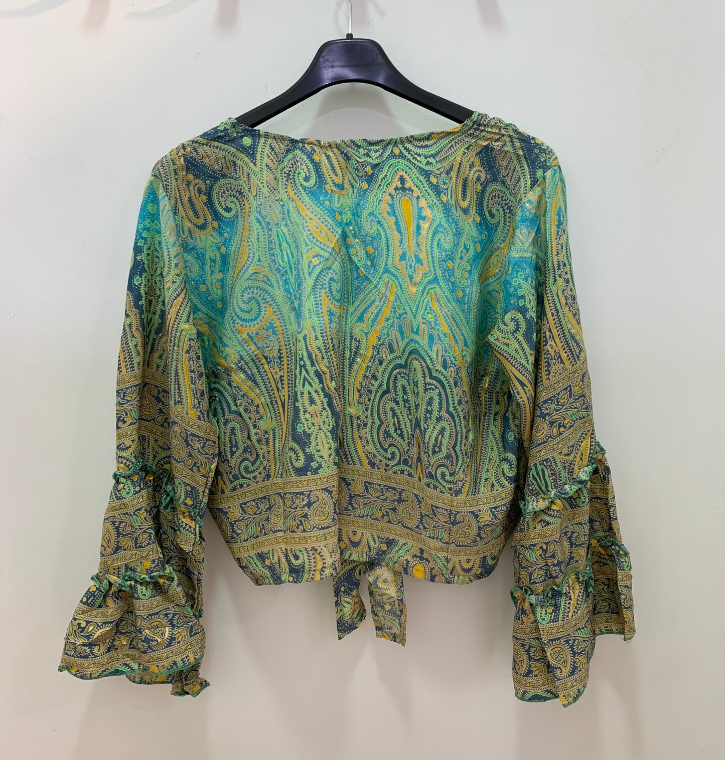 Top Princess Verde Flúor Amarillo Turquesa