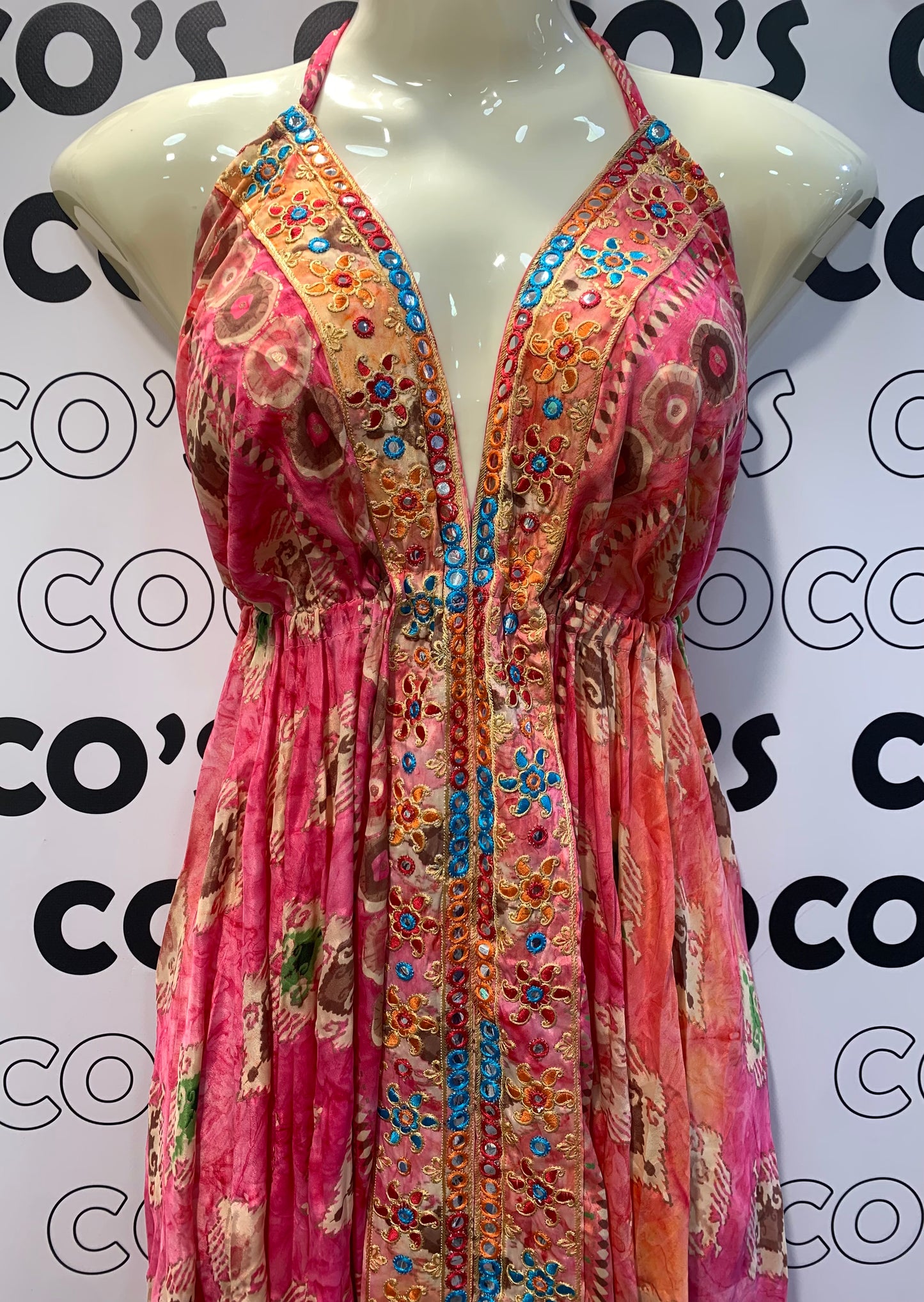Vestido Espejos Rosa
