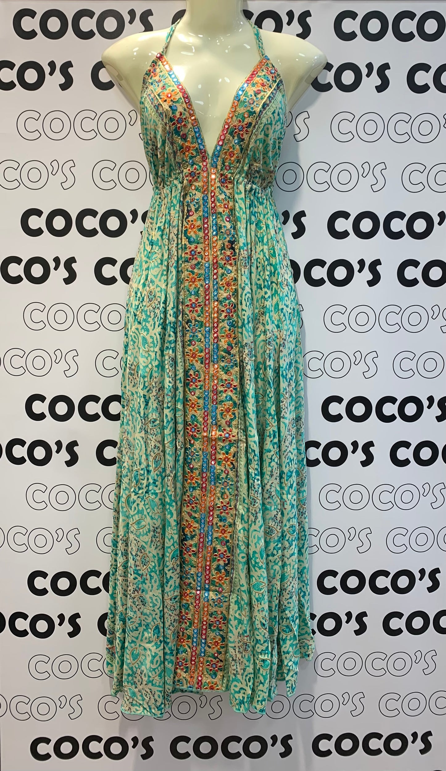 Vestido Espejos Verde