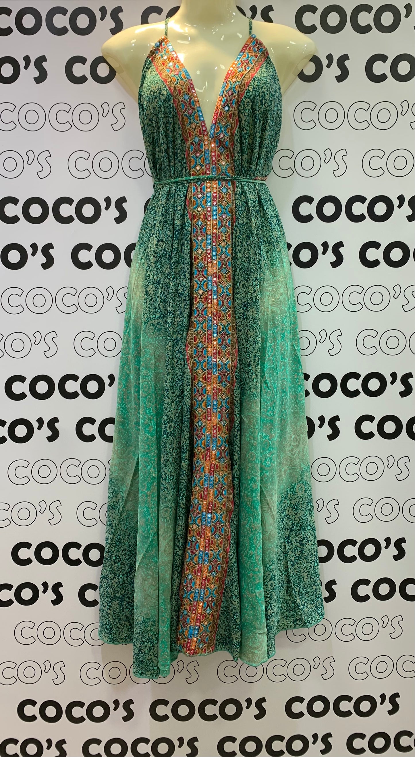 Vestido Espejos Verde Multiposición