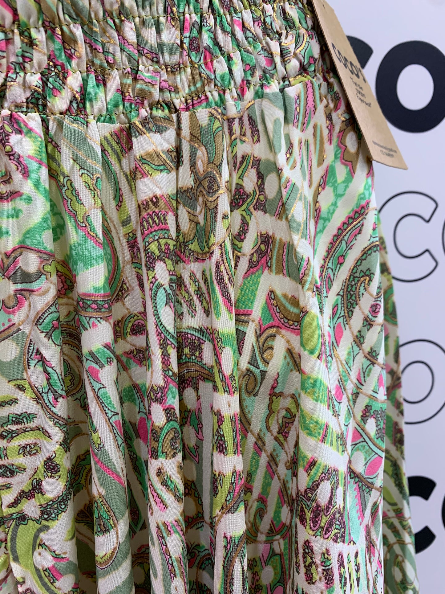 Pantalón Ancho largo verde.