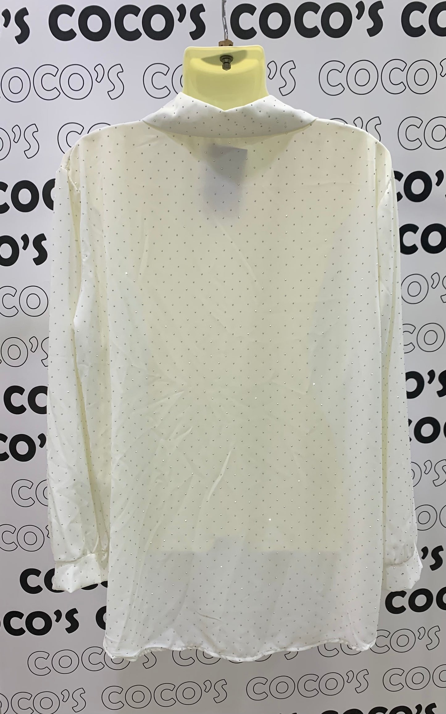 Camisa botones Brillo Talla Única Grande