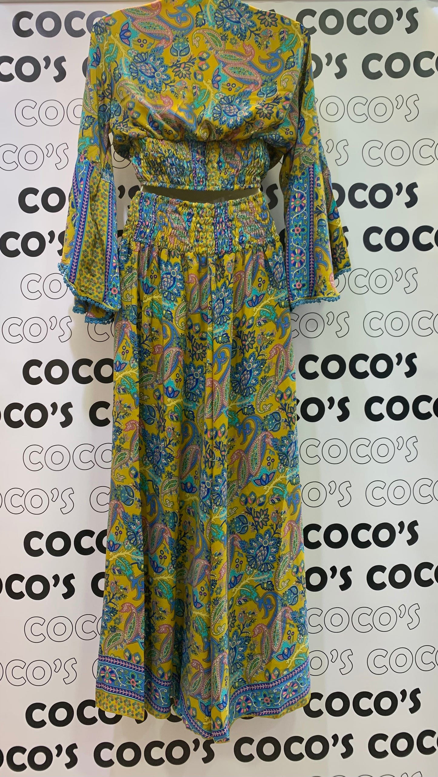 Conjunto Largo HE 1030 Pantalón mostaza