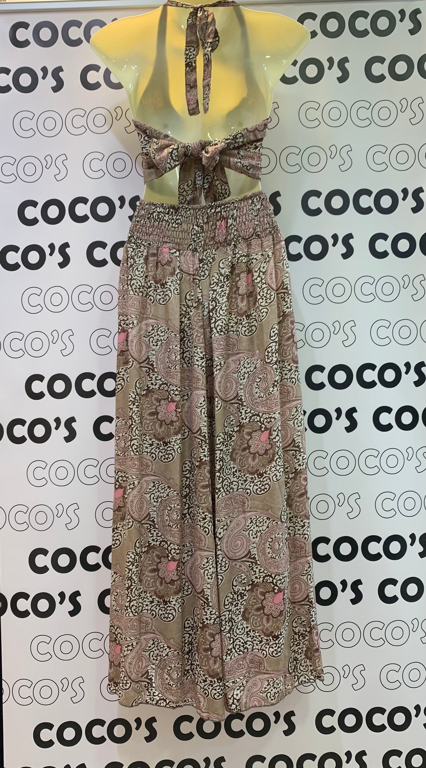 Conjunto HE1040Q Pantalón Rosa y Marrón
