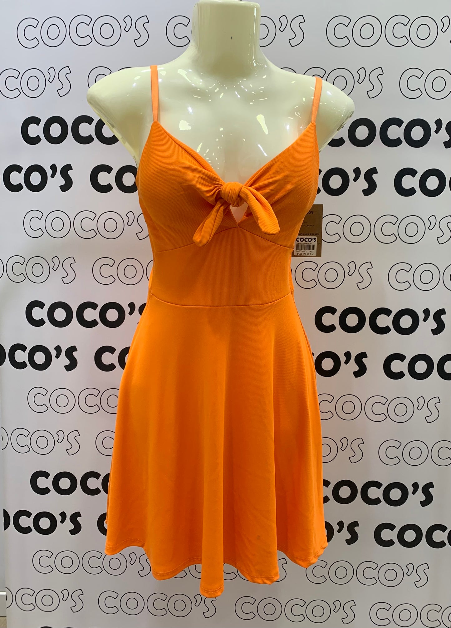 Vestido Naranja Nudo