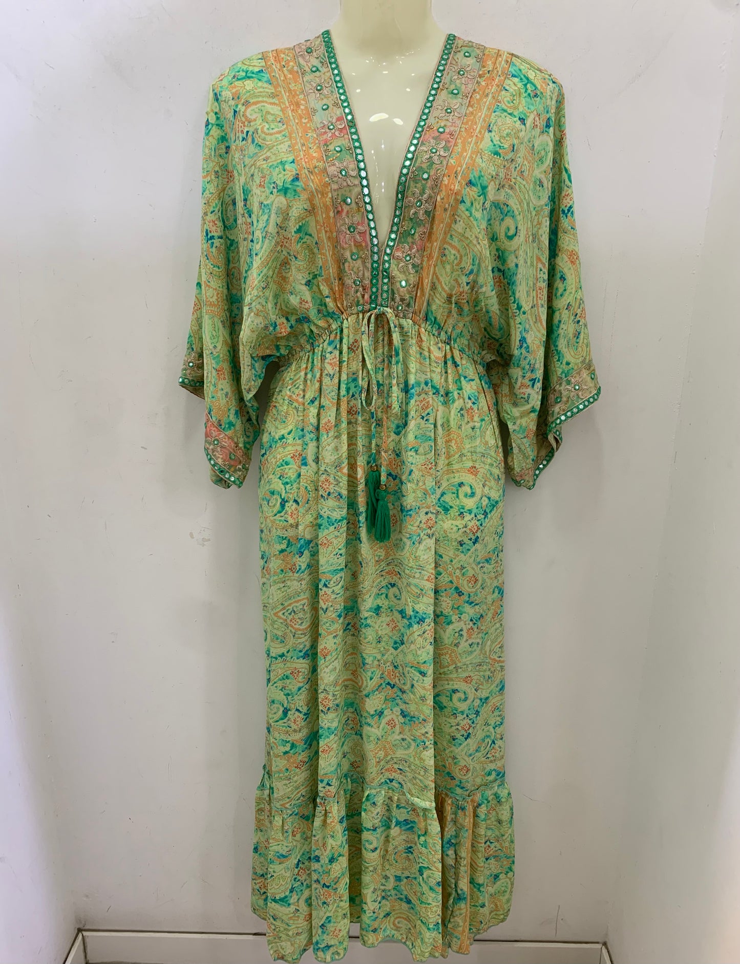Vestido AVIVA Verde Cachemira