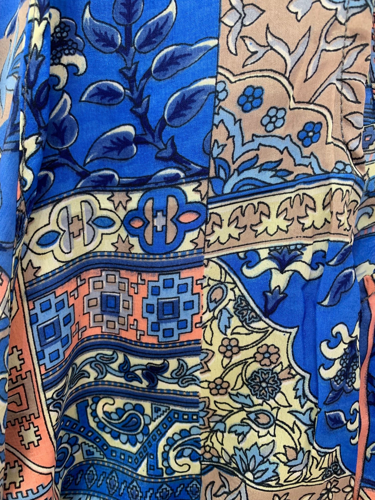 Top Sin Mangas Azul y Rosa