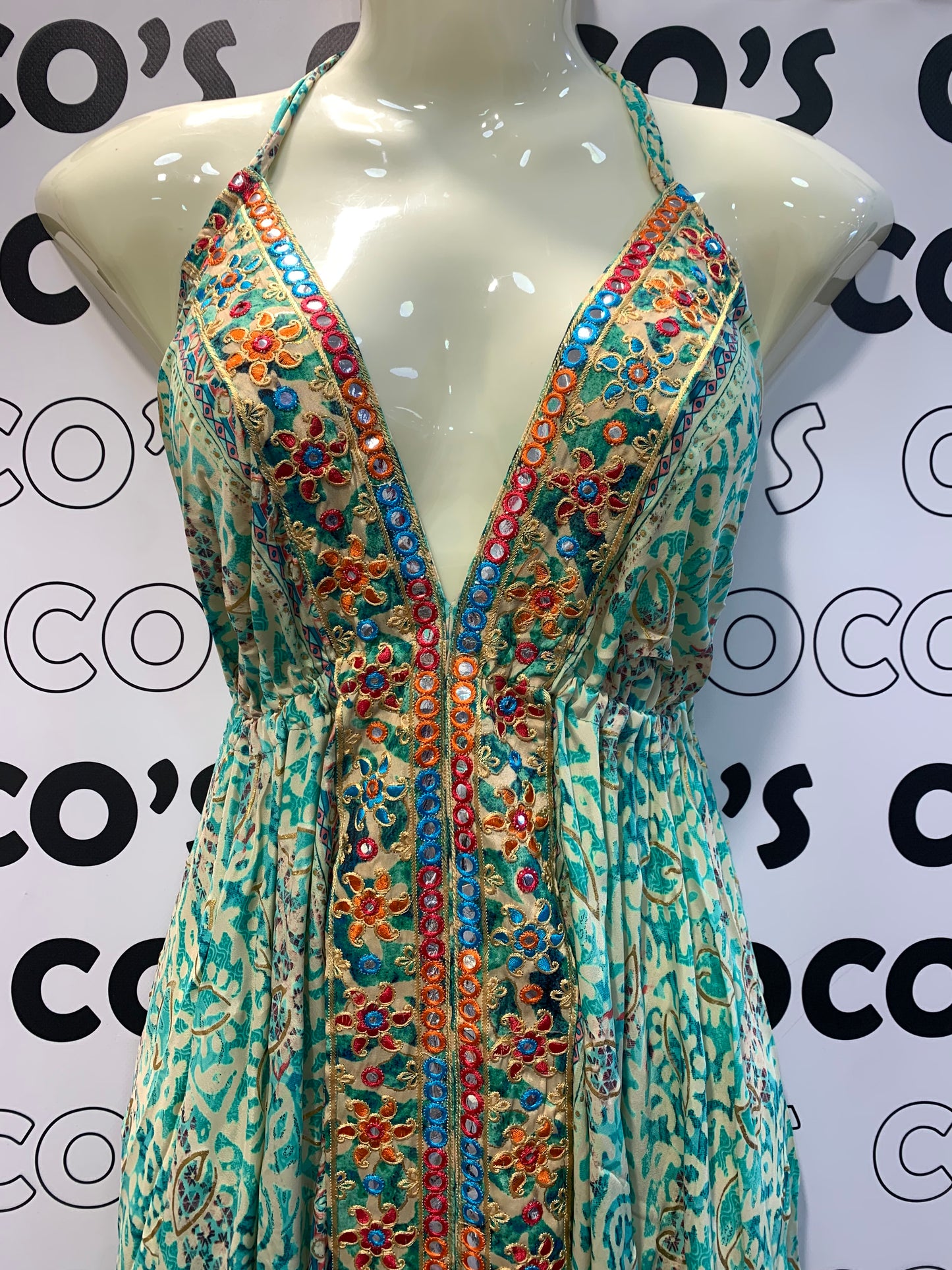 Vestido Espejos Verde