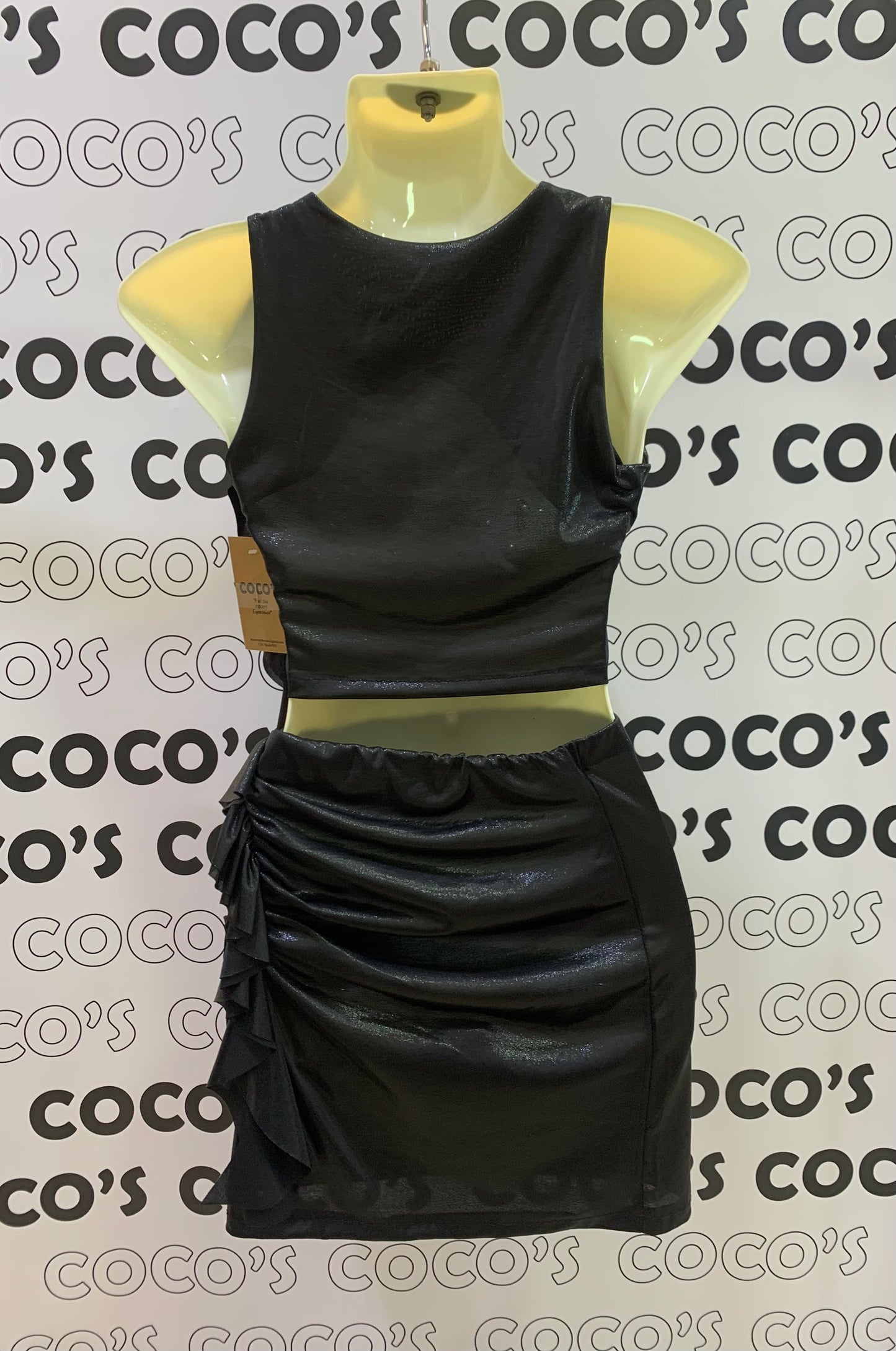 Conjunto Top + Falda Corta Fiesta