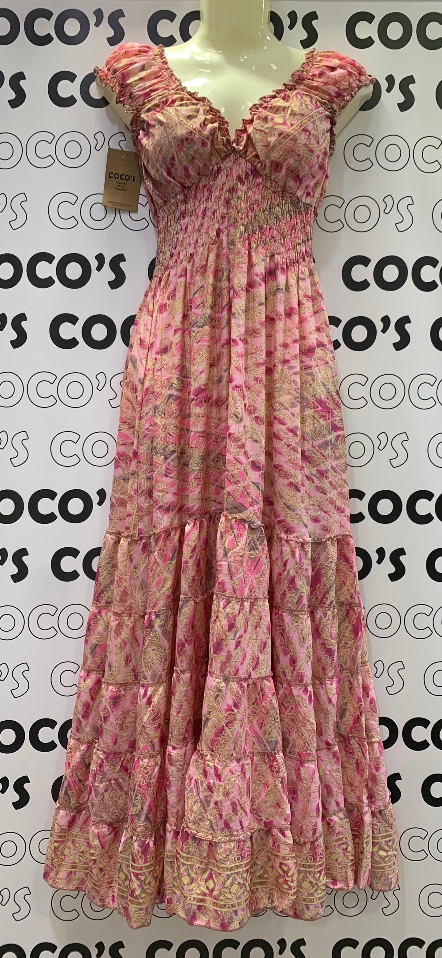 Vestido 1023K Rosa Cachemira