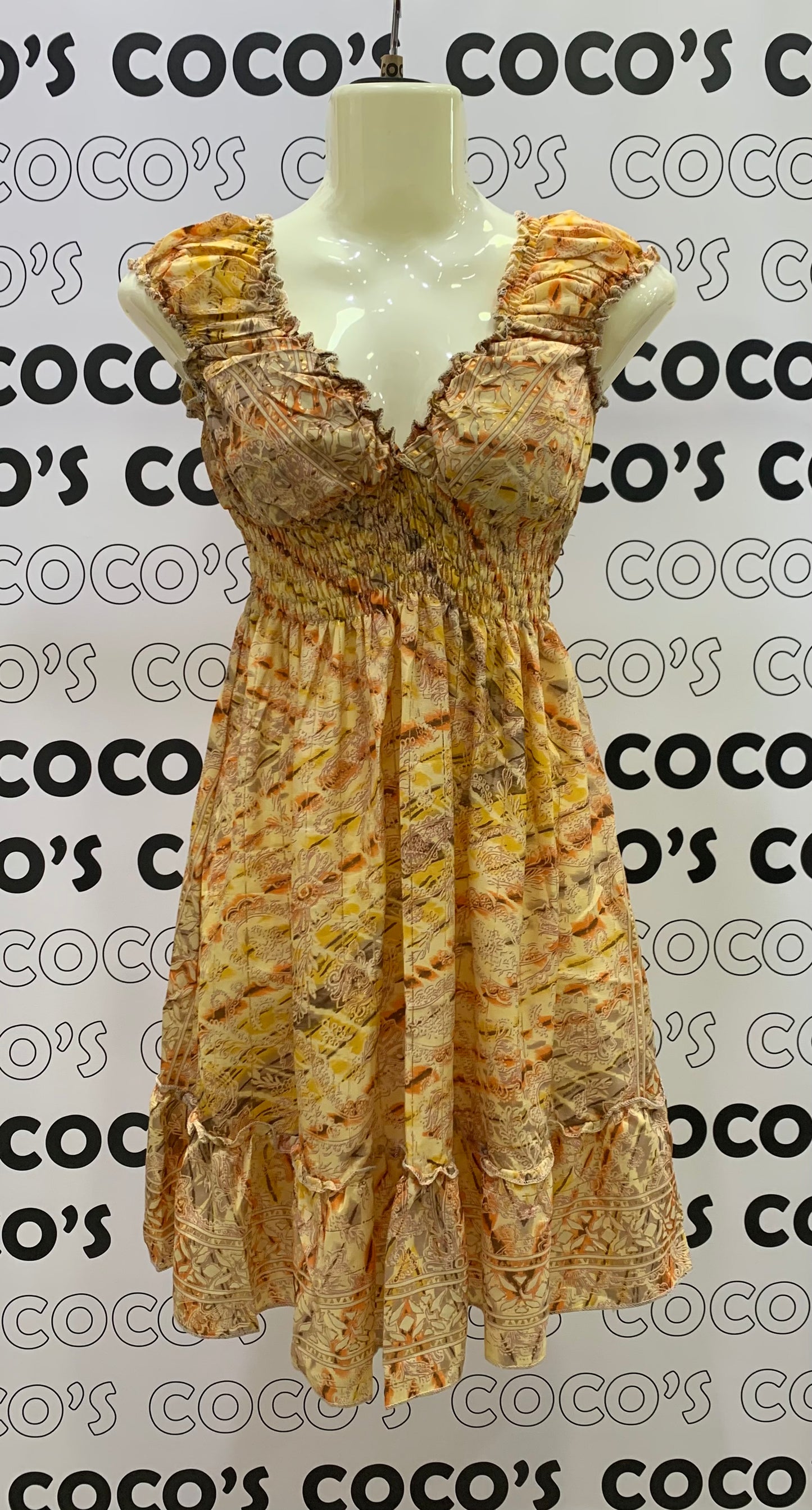 Vestido 1024SK Amarillo Naranja
