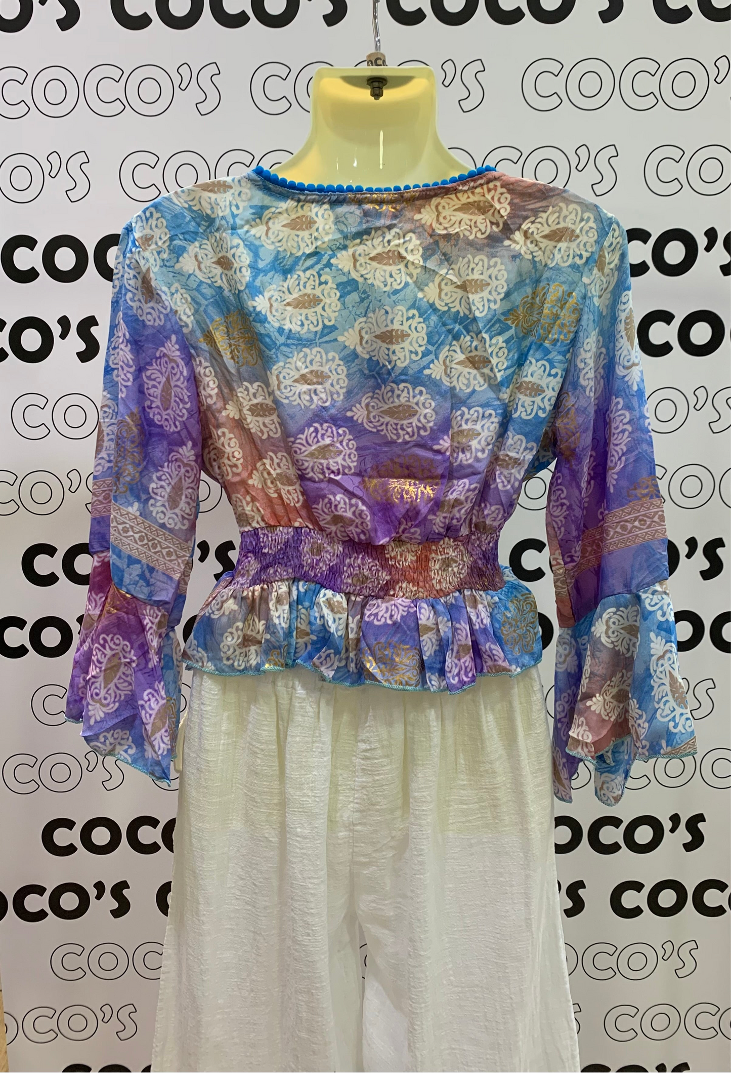 Top Anika Azul Y Lila