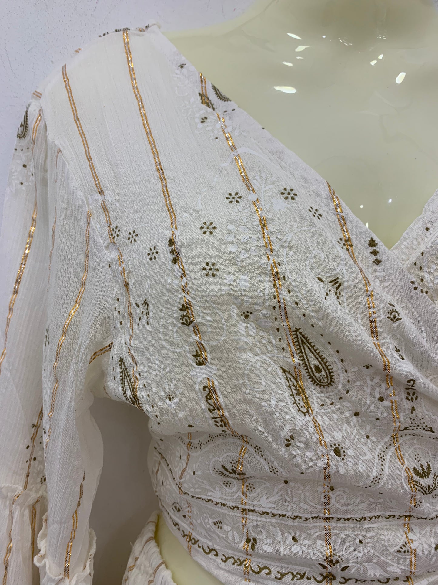 Conjunto Lurex Corto Blanco