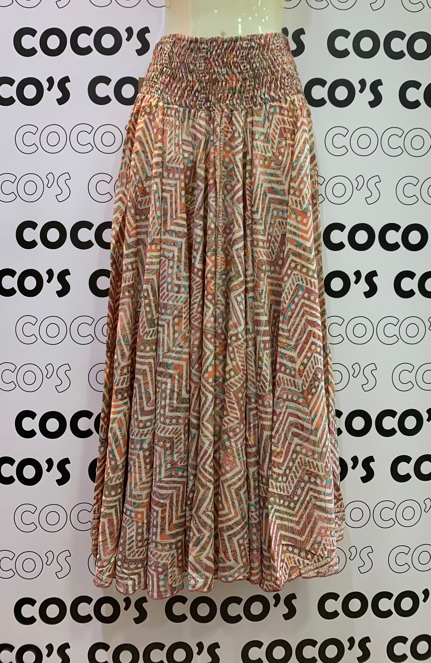 Pantalón Ancho largo coral.