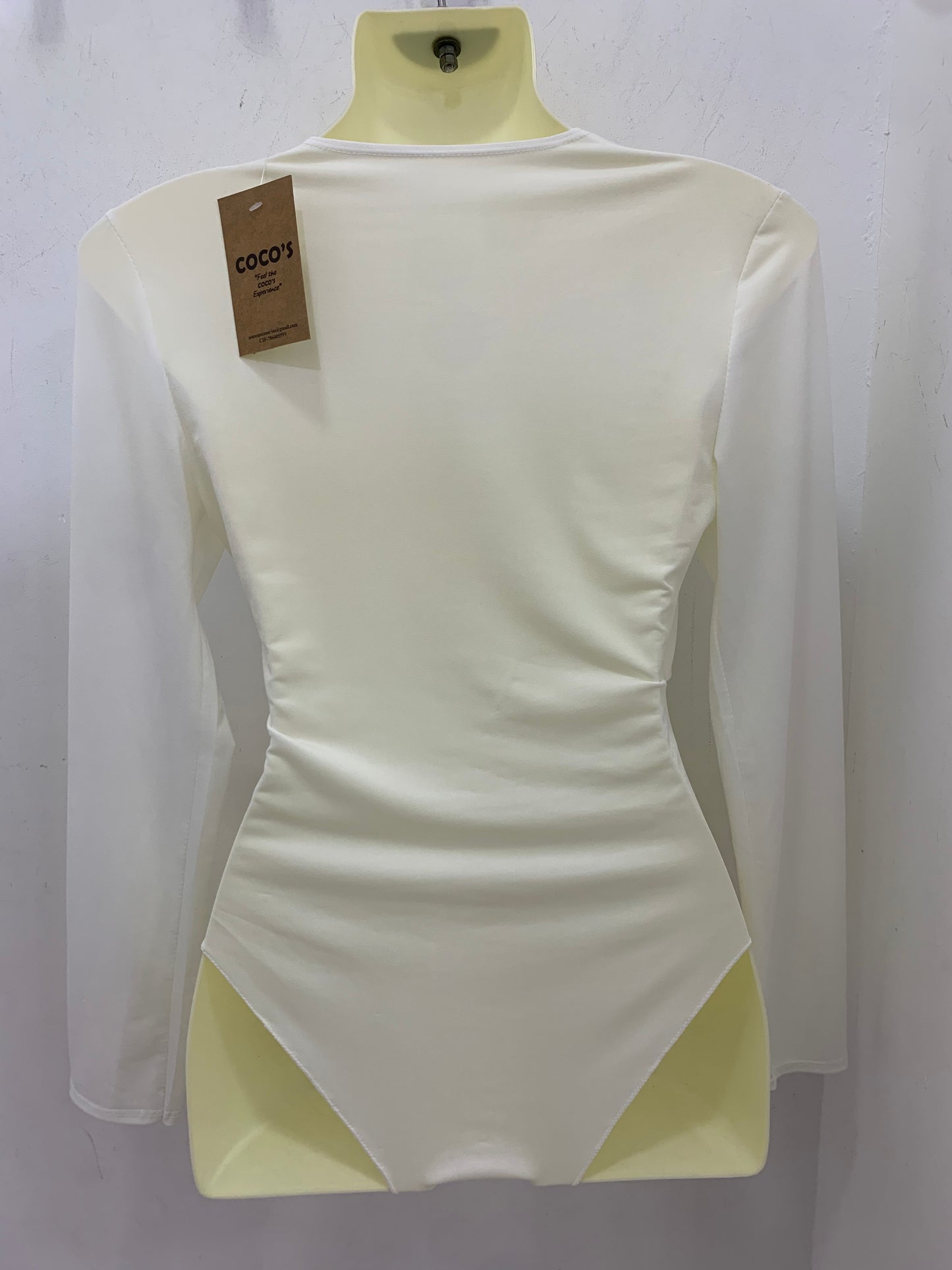 Body Blanco Manga Larga