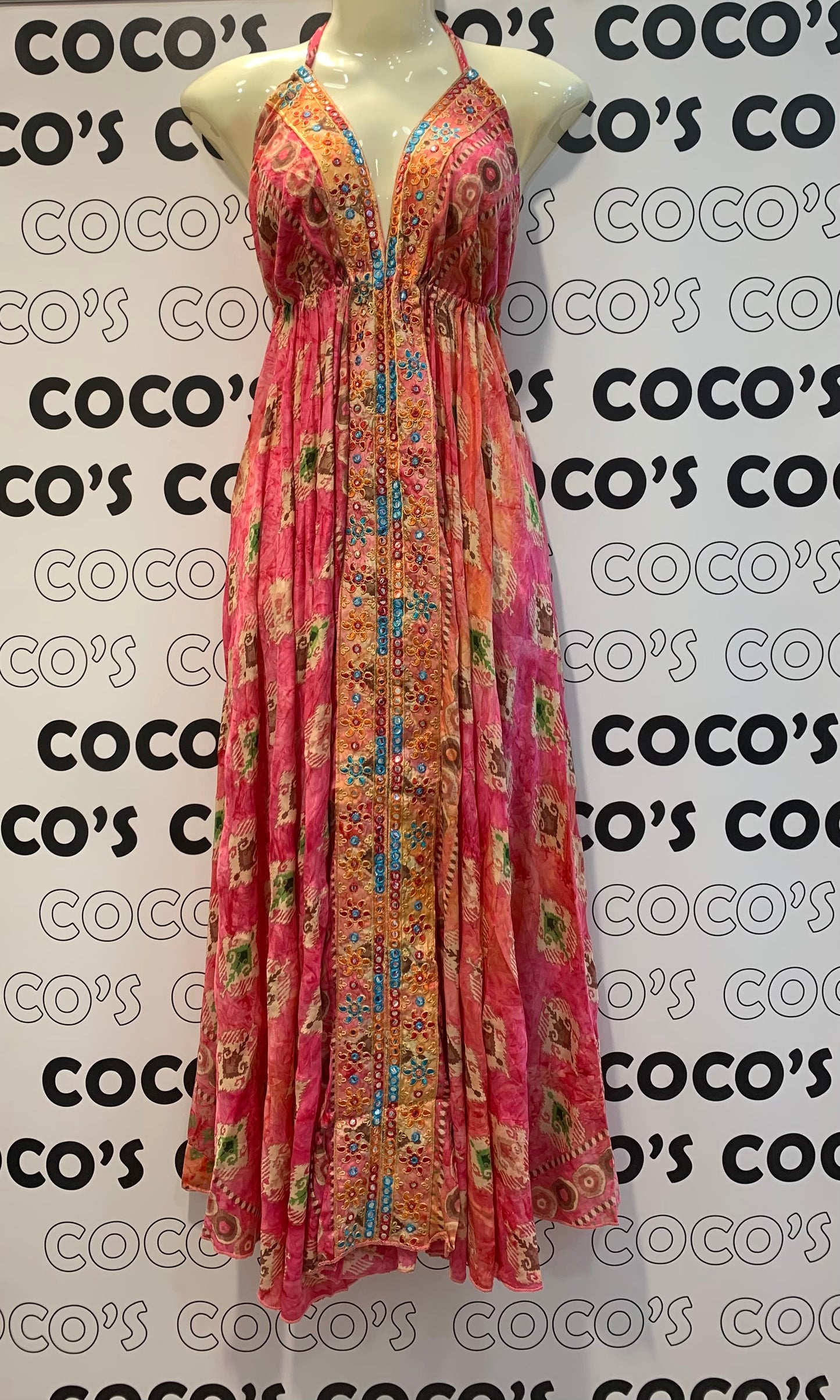 Vestido Espejos Rosa