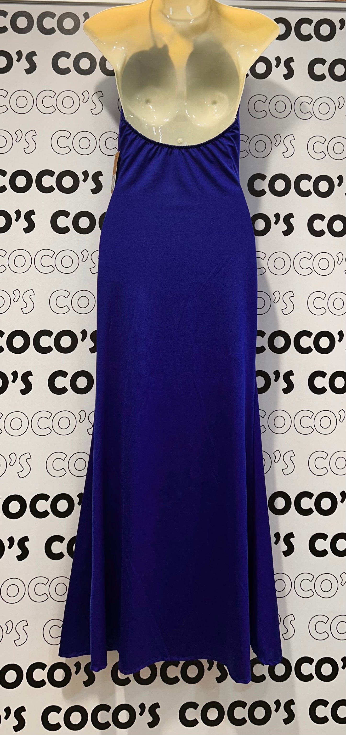 Vestido Collar Fiesta Azul