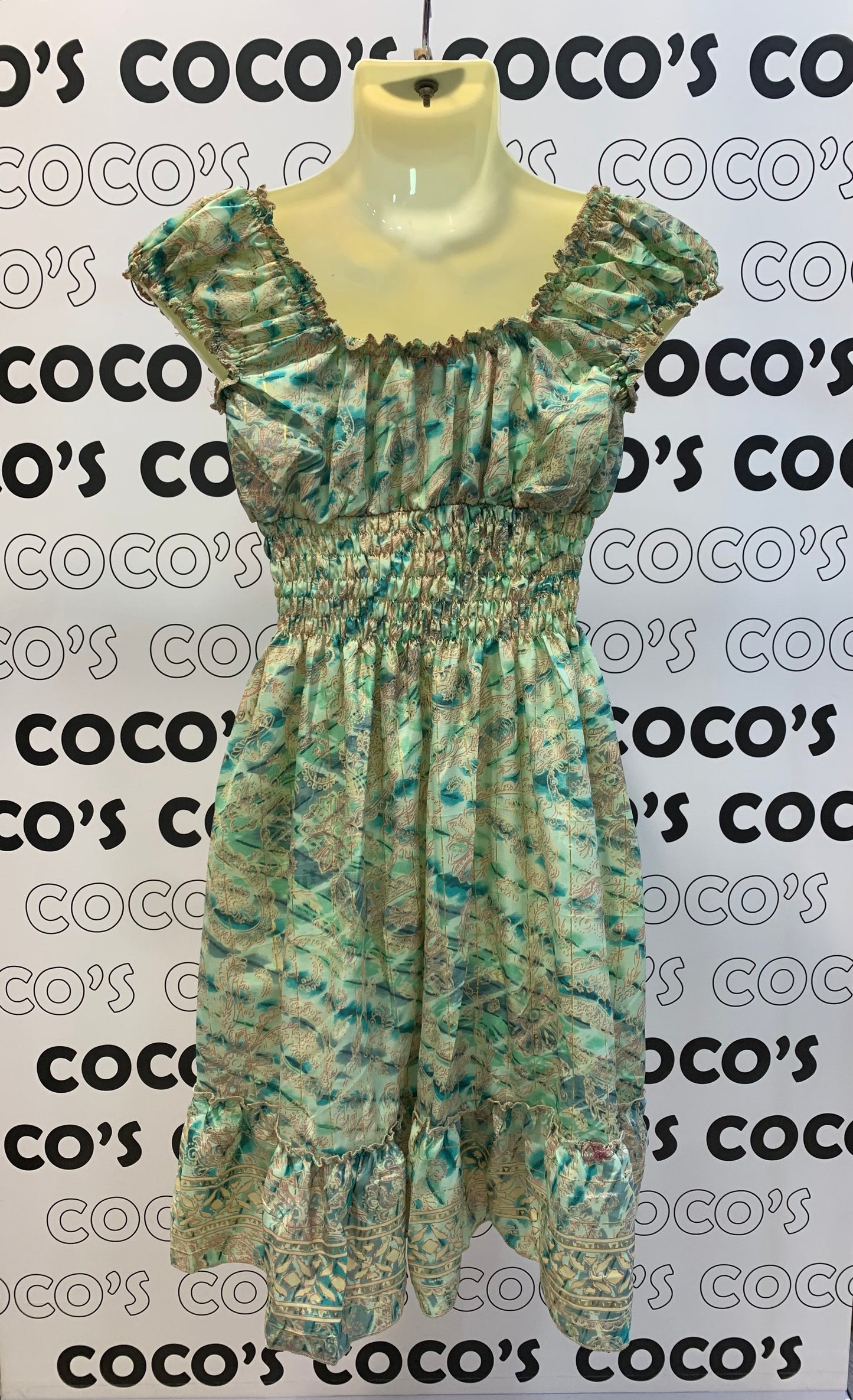 Vestido 1024SK Azul Verdoso