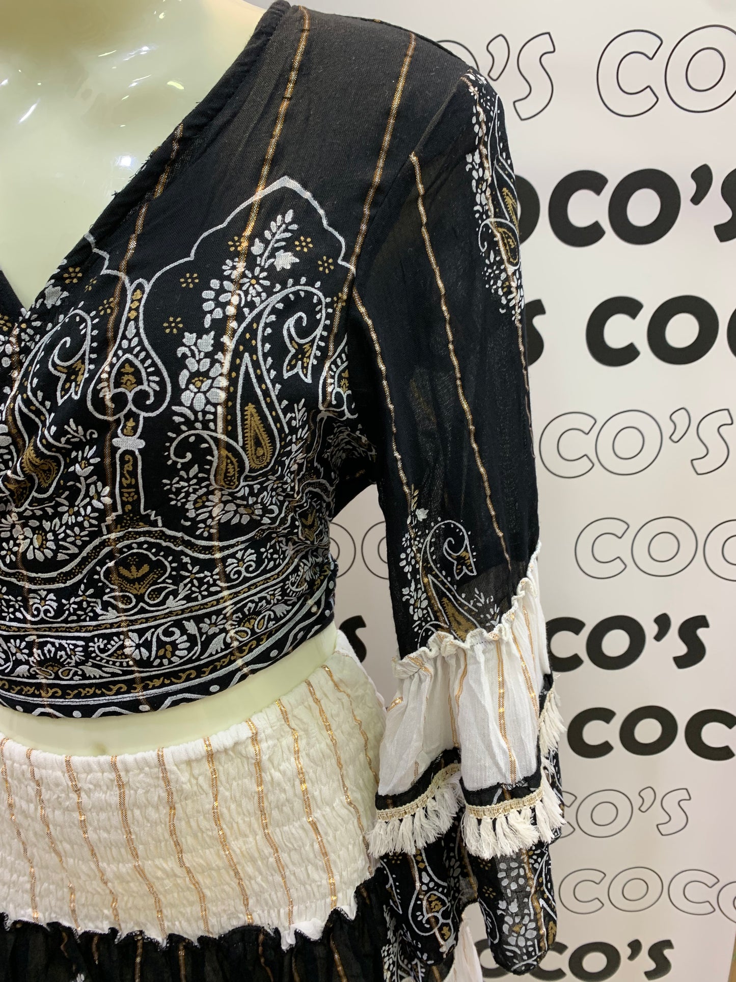 Conjunto Lurex Corto Negro