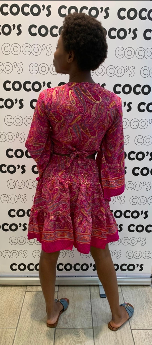 Conjunto Corto 026 Fucsia Naranja