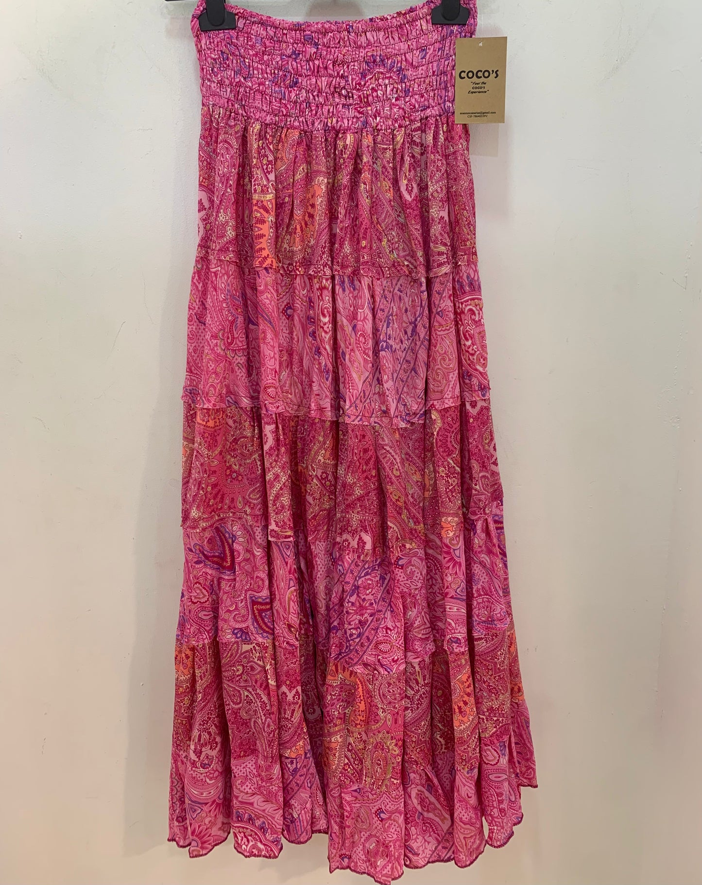 Falda Larga 810 Rosa