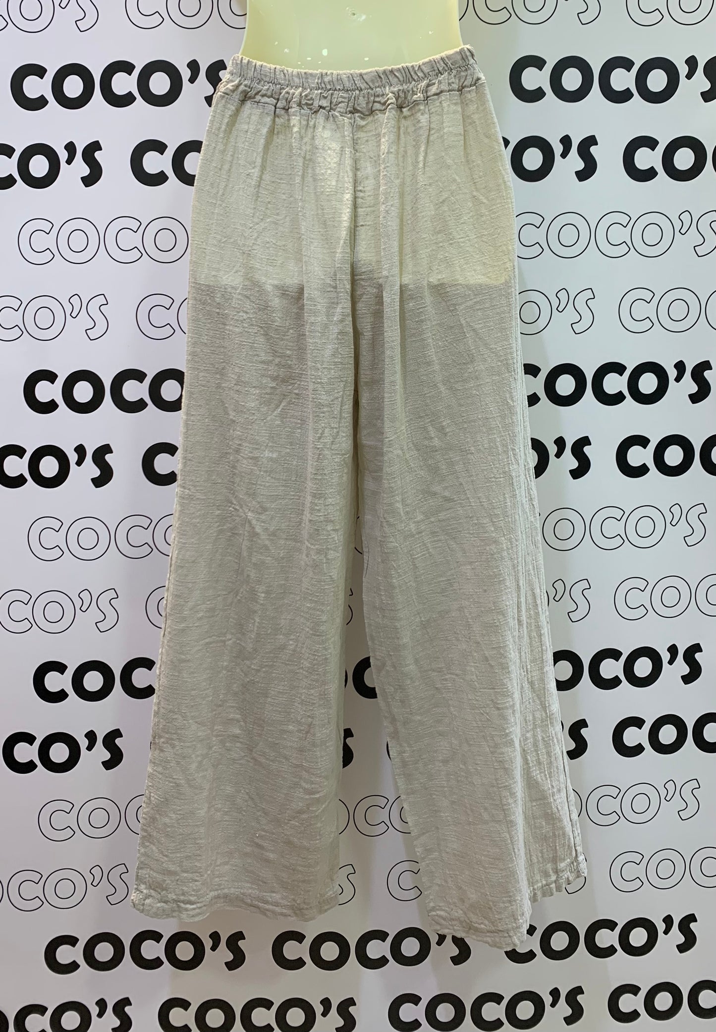 Pantalón Algodón Beige