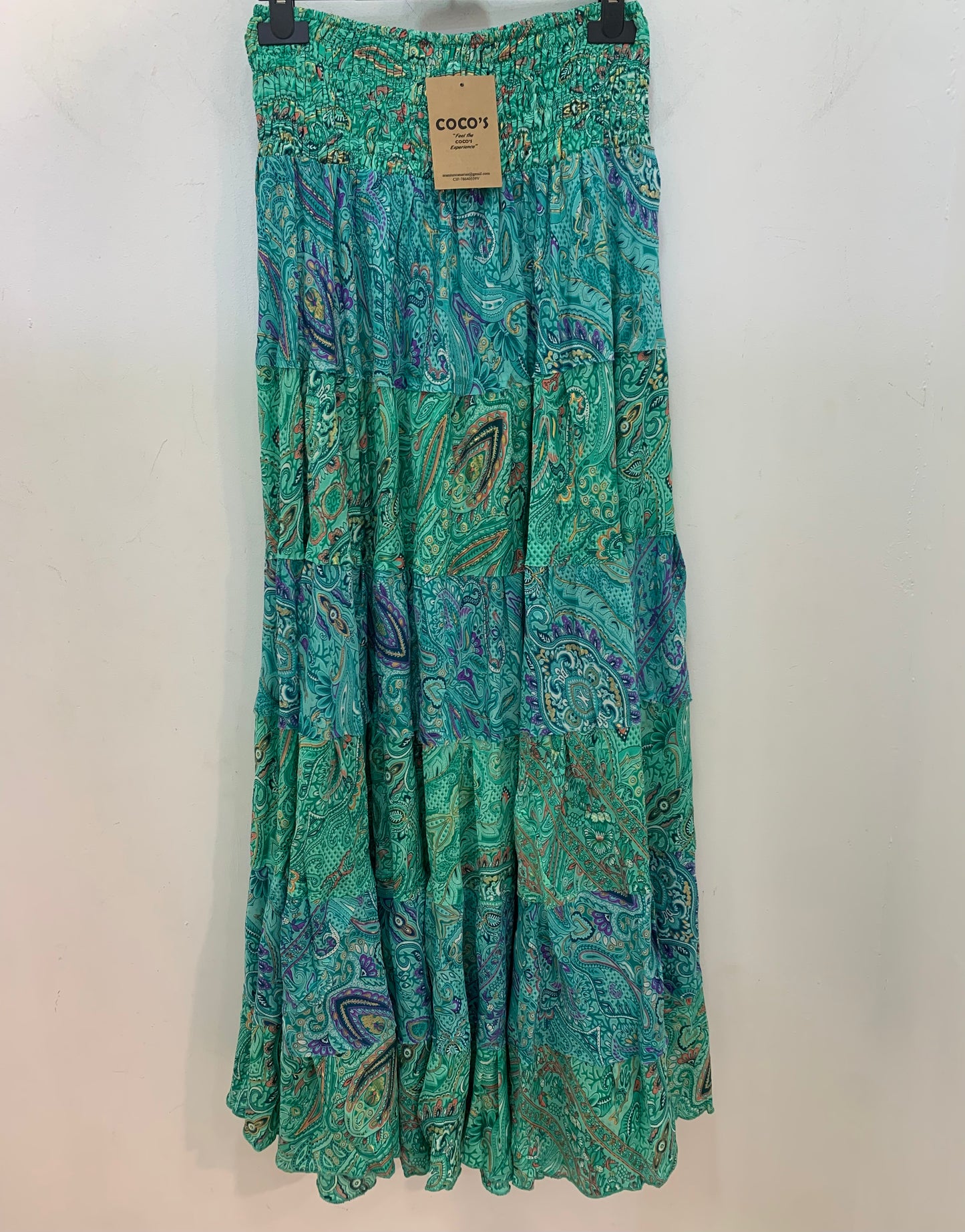 Falda Larga 810 Verde Agua