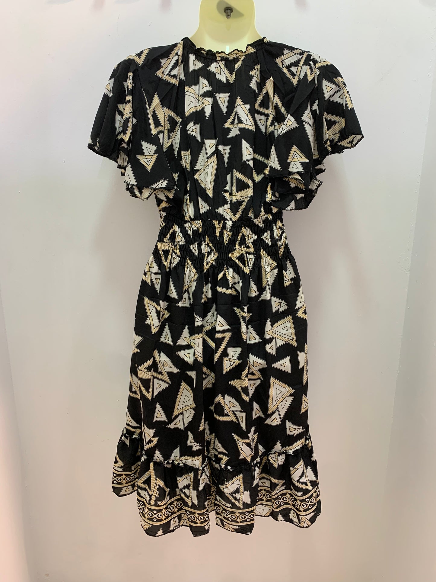 Vestido 1025 Negro Blanco