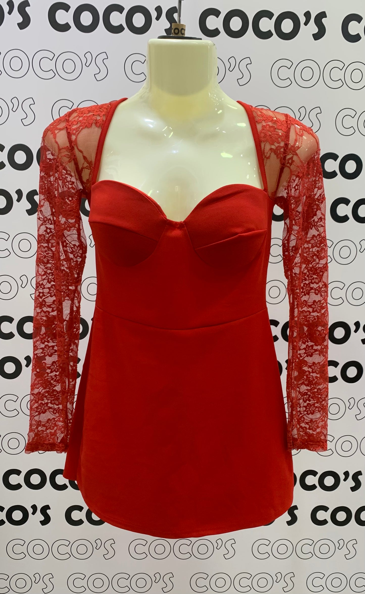 Mono Corto Rojo