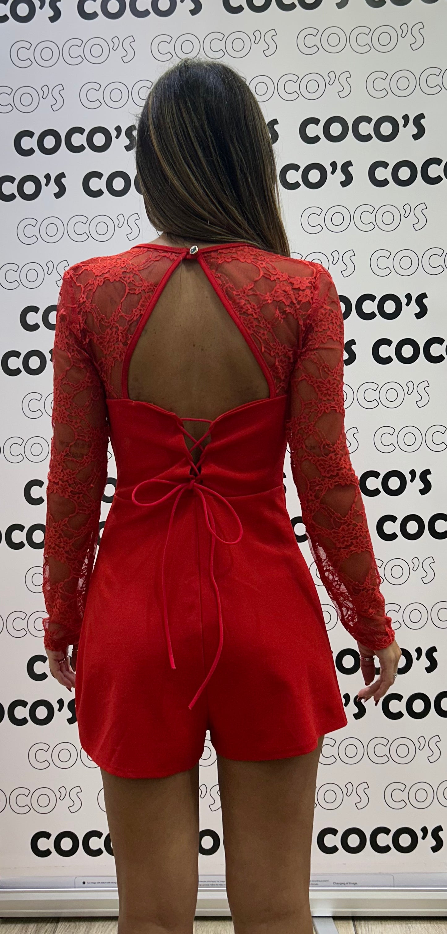 Mono Corto Rojo
