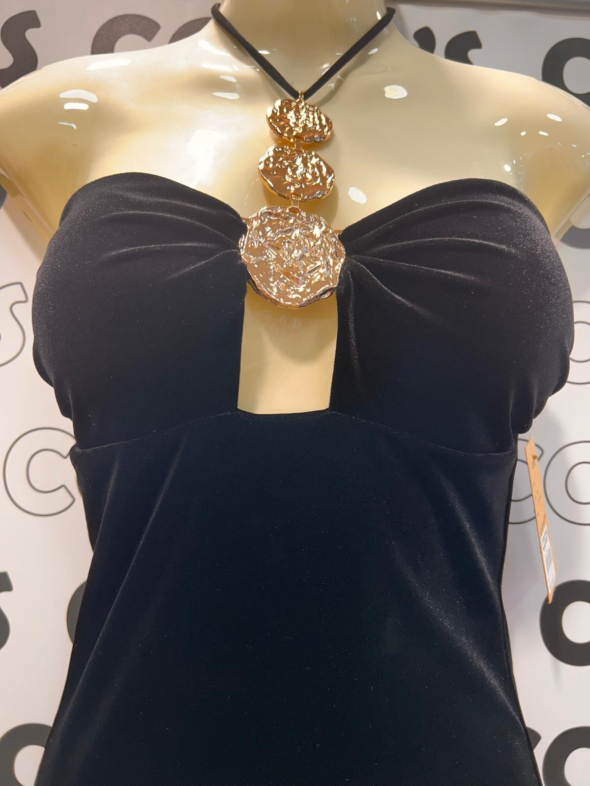 Vestido Palabra Honor Negro