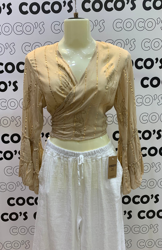 Top Lurex Beige