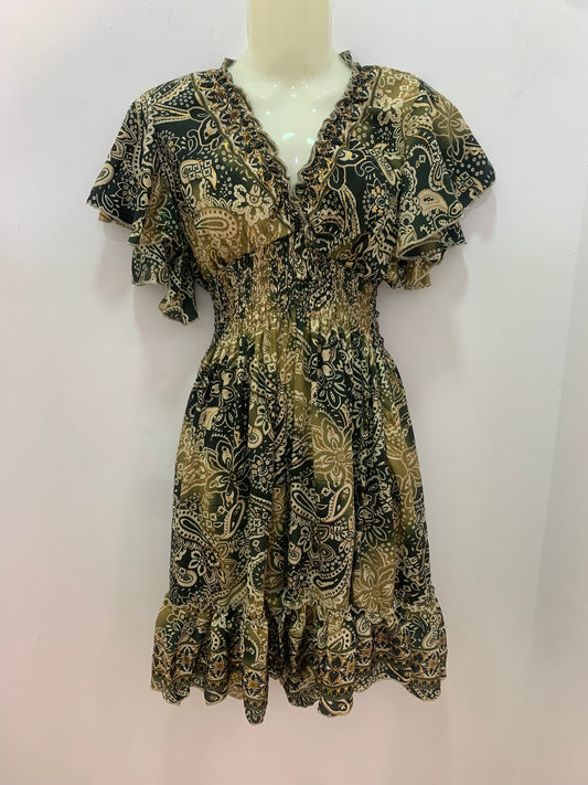 Vestido 1025 Tonos Verdes