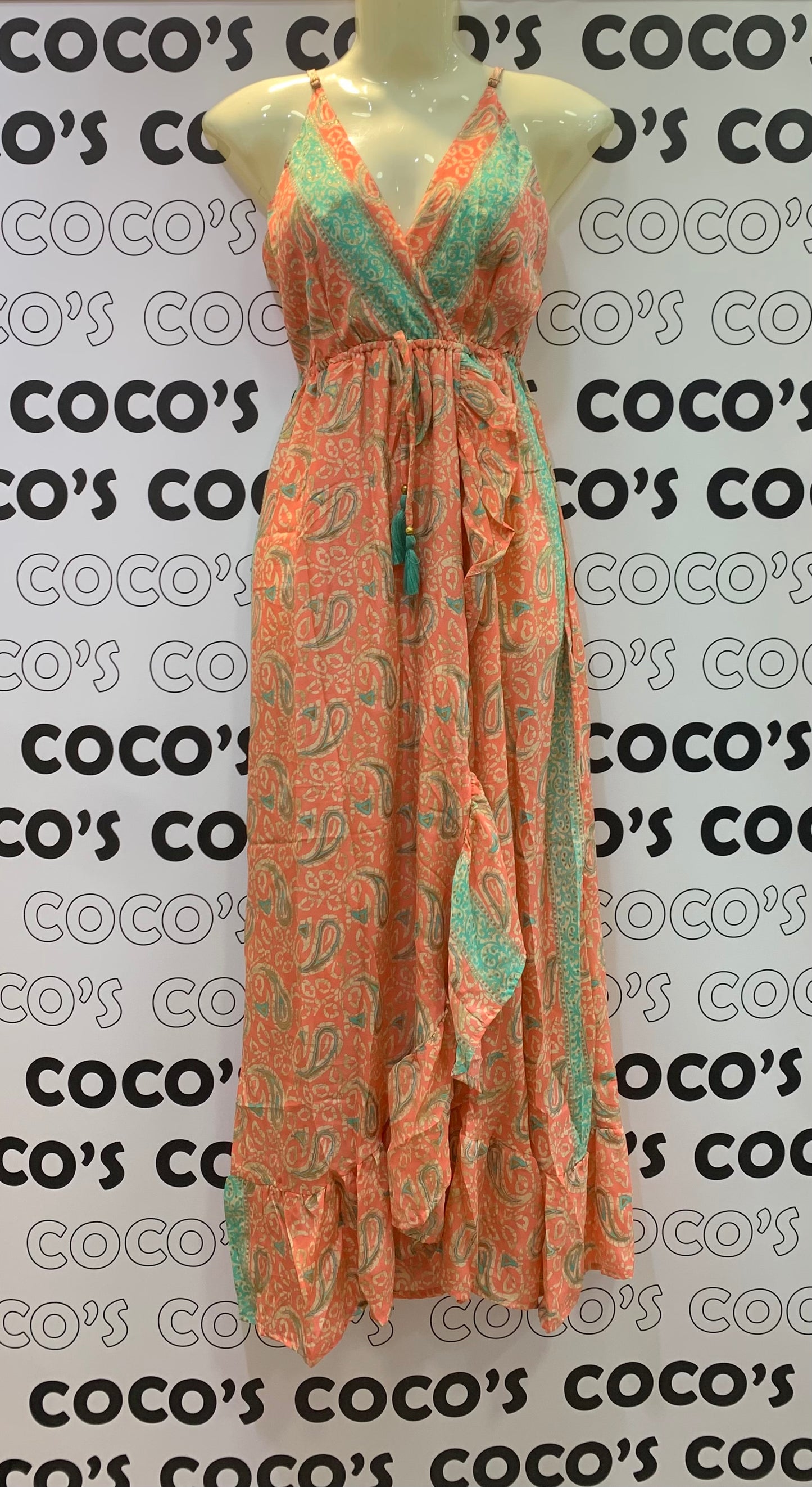 Vestido ZOYA Naranja Fluor