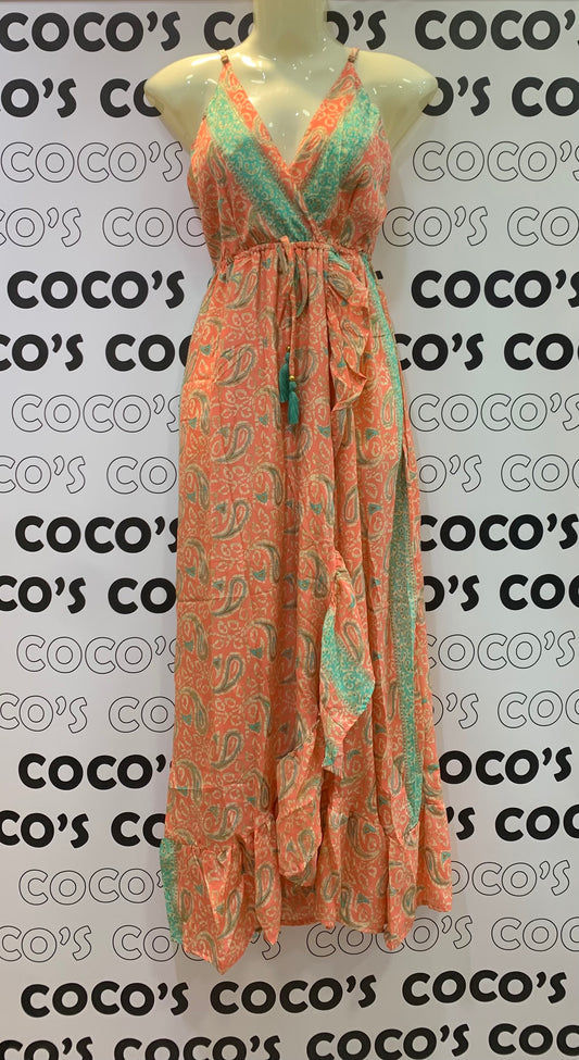 Vestido ZOYA Naranja Fluor