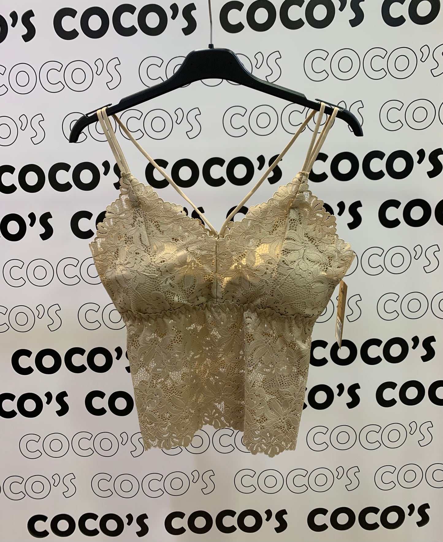 Top Encaje Beige